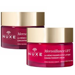 NUXE Merveillance® LIFT straffende Anti-Aging Nachtpflege mit Lifting-Effekt + straffende Anti-Age Gesichtpflege für Mischhaut