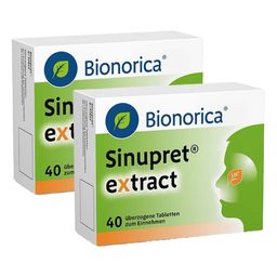 Sinupret® eXtract löst den Schleim, öffnet die Nase, befreit den Kopf