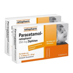 Paracetamol-ratiopharm® 250 mg Zäpfchen: Sanfte Hilfe bei Schmerzen und Fieber für Kinder ab 2 Jahren
