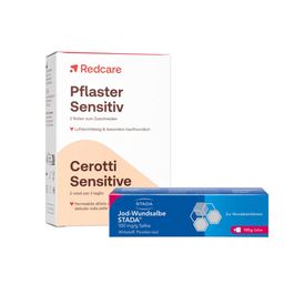 Redcare Pflaster Sensitiv + Jod-Wundsalbe STADA®