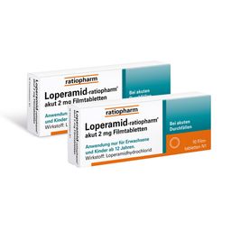 Loperamid-ratiopharm® akut 2 mg Filmtabletten
