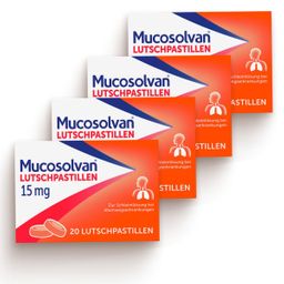 Mucosolvan Lutschpastillen 4x 20 Stk. | lösen Schleim und erleichtern das Abhusten