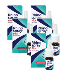 Rhinospray Plus 5x 10ml | befreit die Nase, lindert Schwellungen und erfrischt sanft