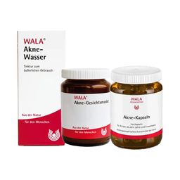 WALA® Akne-Gesichtsmaske + WALA® Akne-Wasser + WALA® Akne-Kapseln