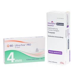 Mounjaro KwikPen 2,5 mg mit BD Ultra-Fine PRO 4 mm 32 G