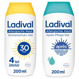 Ladival® Allergische Haut Sonnenschutz-Gel LSF 30 + Ladival® Allergische Haut Après Pflege-Gel - Jetzt 20% mit dem Code ladival20 sparen*