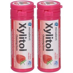 miradent Xylitol Chewing Gum Erdbeere für Kinder
