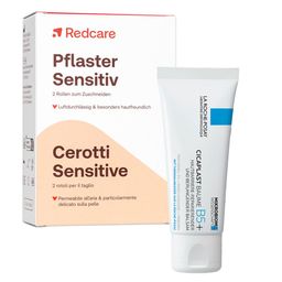 Redcare Pflaster Sensitiv + La Roche Posay Cicaplast Baume B5+: Reparierende Creme für geschädigte und irritierte Haut