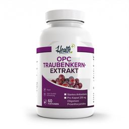 HEALTH+ OPC Traubenkern Extrakt – 200 mg OPC pro Kapsel