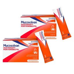 Mucosolvan Hustensaft Portionsbeutel 2x 15Stk.| 30 mg Ambroxol | Praktischer für unterwegs