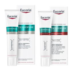 Eucerin® DERMOPURE CLINICAL Peeling + Eucerin® DERMOPURE CLINICAL Hydra Repair Creme - Jetzt 20% mit dem Code "eucerin20" sparen*