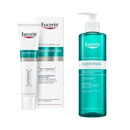 Eucerin® DERMOPURE CLINICAL Porenverfeinerndes Reinigungsgel + Eucerin® DERMOPURE CLINICAL Peeling - Jetzt 20% mit dem Code "eucerin20" sparen*