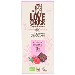 Lovechock Raspberry Rosemary Dattel Schokolade 69% Bio