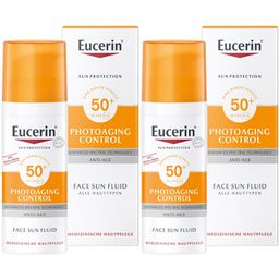 Eucerin® Photoaging Control Face Sun Fluid LSF 50 – hoher Sonnenschutz hilft gegen Photoaging und reduziert Falten sichtbar - Jetzt 20% sparen mit Code "sun20"*