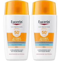 Eucerin® Hydro Protect Ultraleichtes Sun Face Fluid Tinted 50+ Hell - Jetzt 20% sparen mit Code "sun20"*