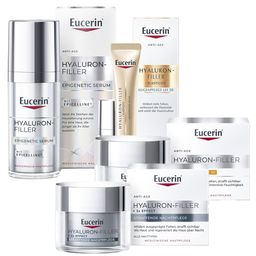 Eucerin® Hyaluron-Filler + 3x Effect Tagespflege LSF 30 & Eucerin® Hyaluron-Filler Epigenetic Serum & Eucerin® Hyaluron-Filler + 3x Effect Straffende Nachtpflege - Jetzt 20% mit dem Code eucerin20 sparen*