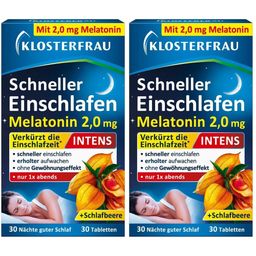 Klosterfrau® Schneller Einschlafen 2,0 mg Melatonin Intens