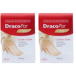 DracoPor Soft Wundverband hautfarben steril 5 x 7,2 cm