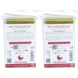 Rettungsdecke go 210 x 160 cm gold/silber