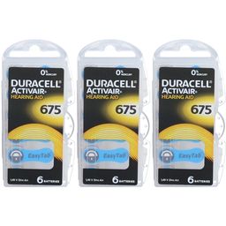 DURACELL HÖRGERÄTEBATTERIE GRÖSSE 675