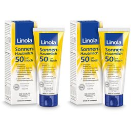 Linola Sonnen-Hautmilch - Sonnencreme LSF 50 für trockene, empfindliche und zu Neurodermitis neigende Haut