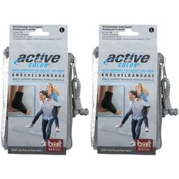 BORT ActiveColor® Knöchelbandage Gr. L schwarz
