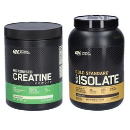 Optimum Nutrition Creatin + OPTIMUM NUTRITION® Gold Standard® 100% Isolate Chocolate Bliss