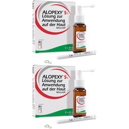 ALOPEXY 5% Lösung zur Anwendung auf der Haut 3X60 ml gegen anlagebedingten Haarausfall