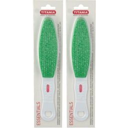 TITANIA® Hornhaut Doppelfußfeile Bims und Schmirgel