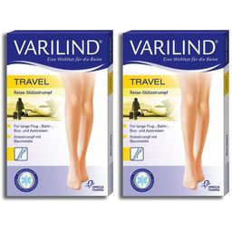 VARILIND® Travel Kniestrümpfe 180 DEN beige Gr. M (40-42,5)