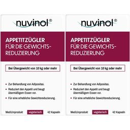 nuvinol Appetitzügler für die Gewichtsreduzierung bei Übergewicht & Adipositas – vegetarisch