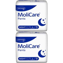 MoliCare Pants Night Inkontinenzhosen: sicherer Schutz in der Nacht bei mittlerer Inkontinenz, Gr. L (100-150cm Hüftumfang)