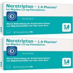 Naratriptan - 1 A Pharma® bei Migräne 2,5 mg