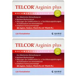 TELCOR Arginin plus B-Vitamine zur Unterstützung bei leichtem Bluthochdruck + Durchblutungsstörungen