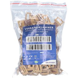 VERBANDKLAMMERN m.Gummiband hautfarben
