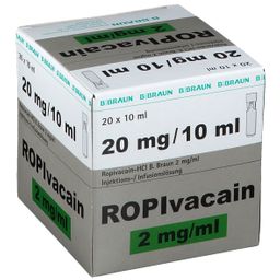 Ropivacain B. Braun 2 mg/ml