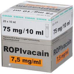 Ropivacain B. Braun 7,5 mg/ml