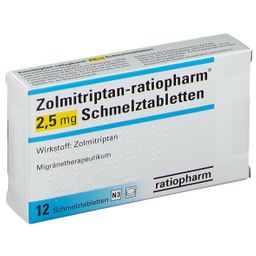 Zolmitriptan-ratiopharm® 2,5 mg Schmelztabletten