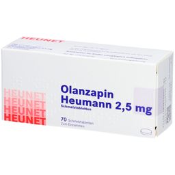 OLANZAPIN Heumann 2,5 mg Schmelztabletten Heunet