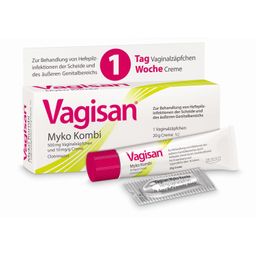 Vagisan Myko Kombi: Vaginalzäpfchen und Creme zur Behandlung von Scheidenpilz