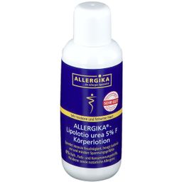 ALLERGIKA® Lipolotio Urea 5% F - Feuchtigkeitsspendende, rückfettende Körperpflege bei sehr trockener, gespannter und schuppiger Haut, Xerosis oder Diabetes