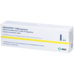HBVAXPRO 5 µg Inj.-Susp.i.e.Fertigspr.m.Kanüle