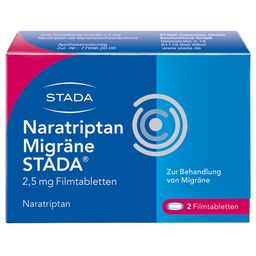 Naratriptan Migräne STADA® 2,5 mg lindert Migränekopfschmerzen mit und ohne Aura