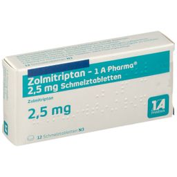 Zolmitriptan 1A Phar 2.5Mg