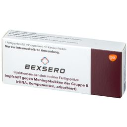 BEXSERO Injektionssuspension in Fertigspritzen 1x0,5 ml mit dem E ...