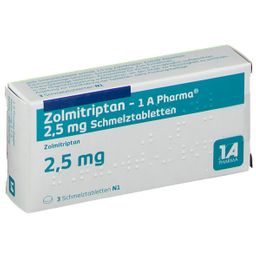 Zolmitriptan 1A Phar 2.5Mg