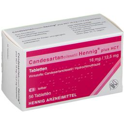 Candesartancilexetil Hennig Plus HCT 16 mg/12,5 mg
