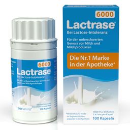 Lactrase® 6,000 - Laktase Kapseln bei Laktoseintoleranz