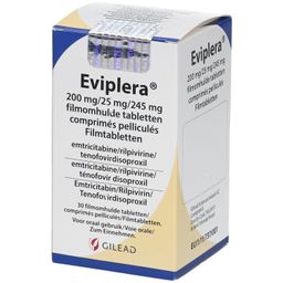 EVIPLERA 200 mg/25 mg/245 mg Filmtabletten