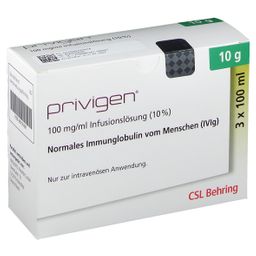 PRIVIGEN 10% Lösung 3x10 g Infusionslösung Dsfl.